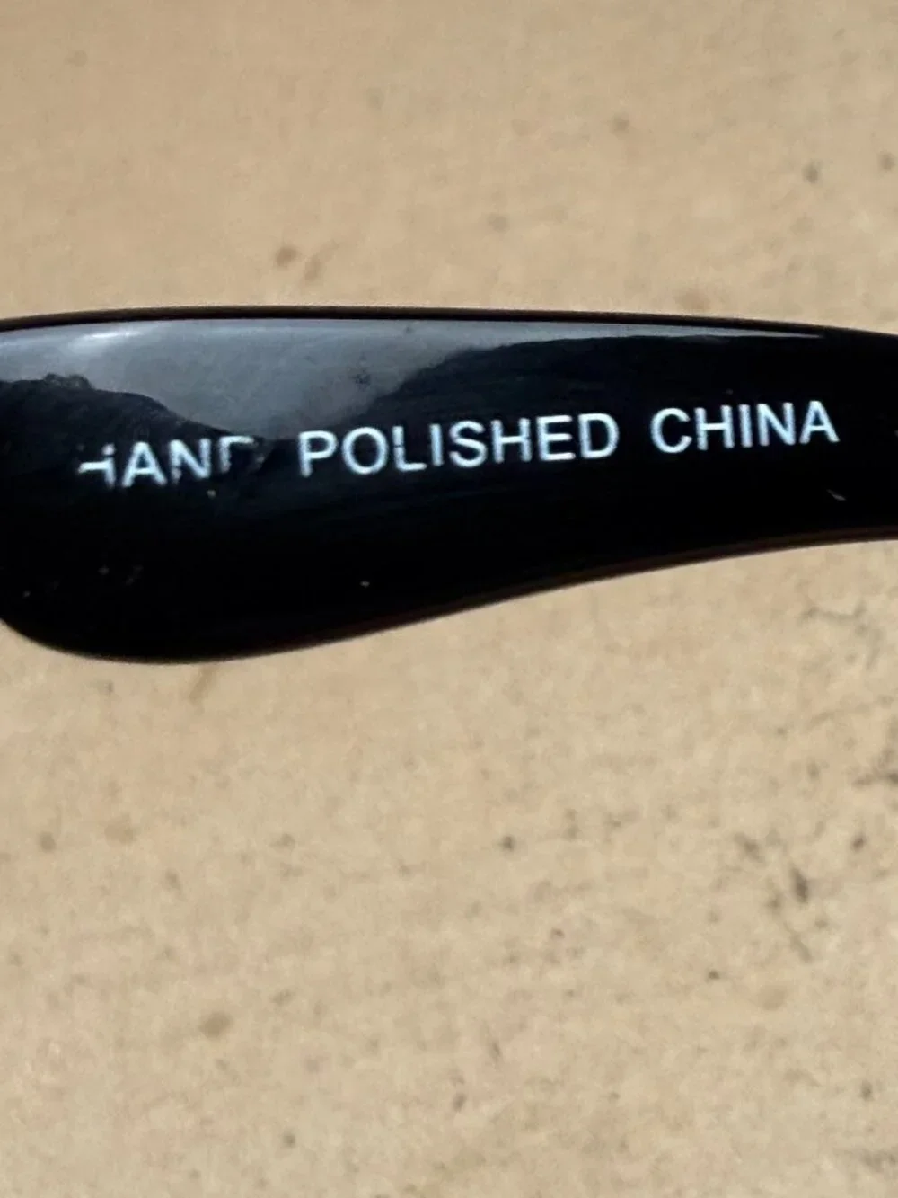 Men's Sunglasses Hand Polished Black Frames 090-01-8108 Minor scratches